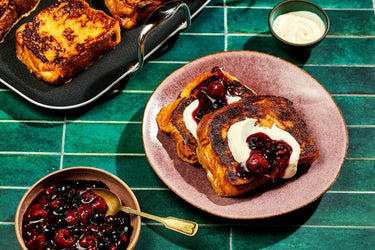 Caramelized French Toast with Berry Compote