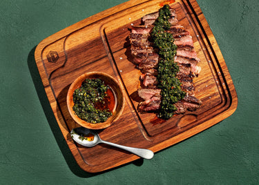HexClassic Pan-Seared Ribeye with Smoky Chimichurri