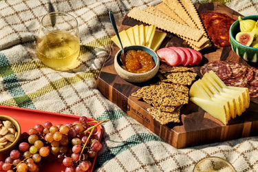 Charcuterie on a HexClad Endgrain Cutting Board