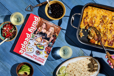 Breakfast Taco Casserole in a HexClad 9x13 Hybrid Roasting Pan with Rack