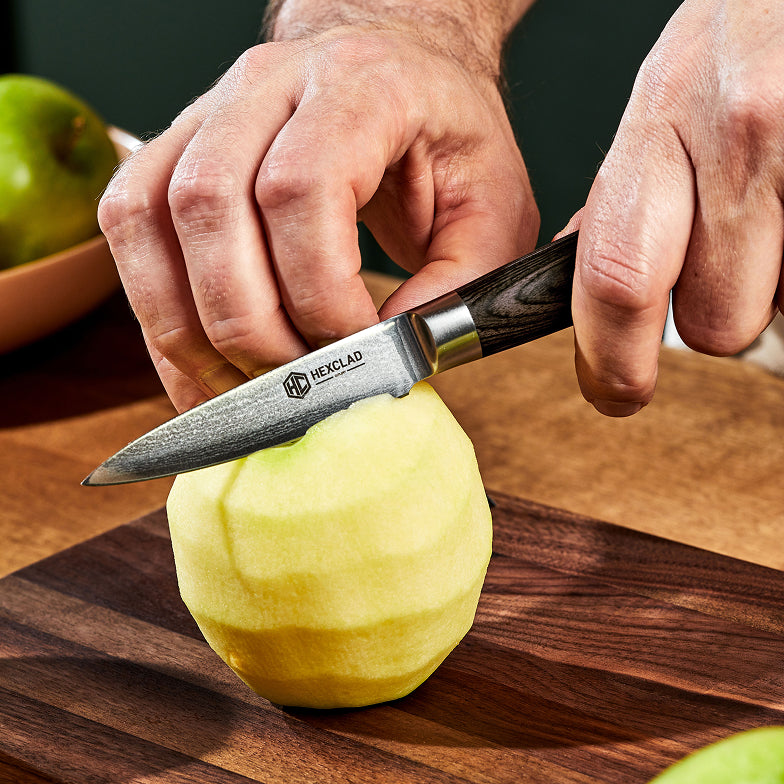 Damascus Steel Paring Knife, 3.5" (Espresso)