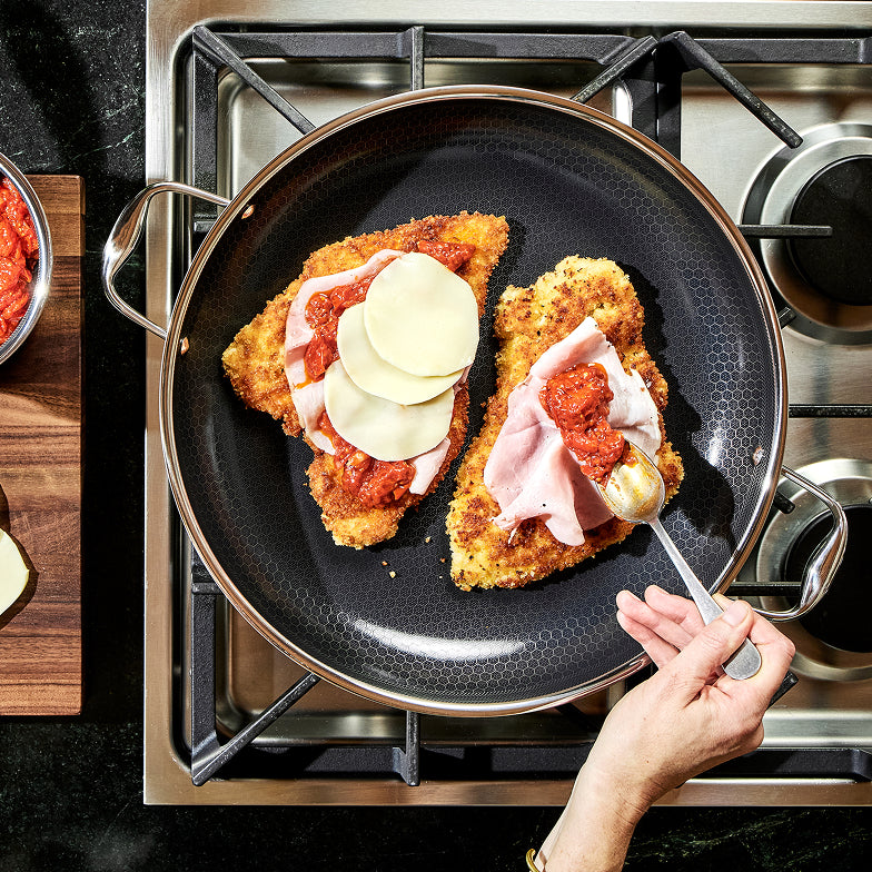 Hybrid Fry Pan with Lid, 14"