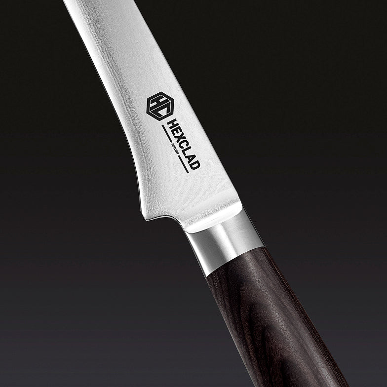 Damascus Steel Boning & Fillet Knife, 6" (Espresso)