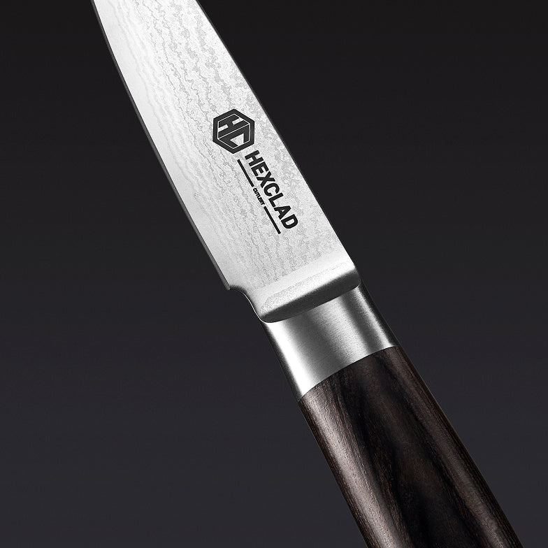 Damascus Steel Paring Knife, 3.5" (Espresso)