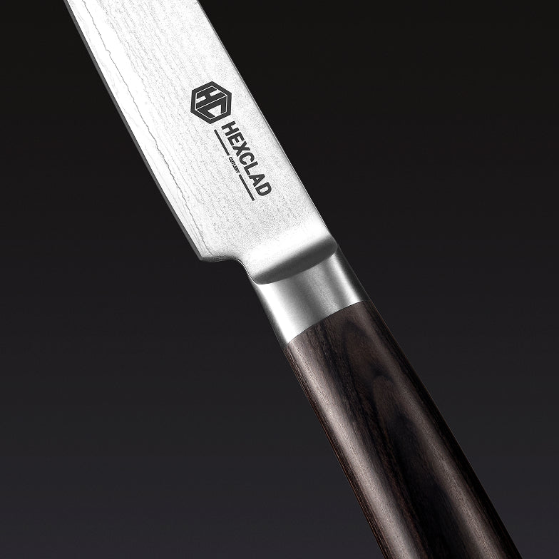 Damascus Steel Utility Knife, 5" (Espresso)