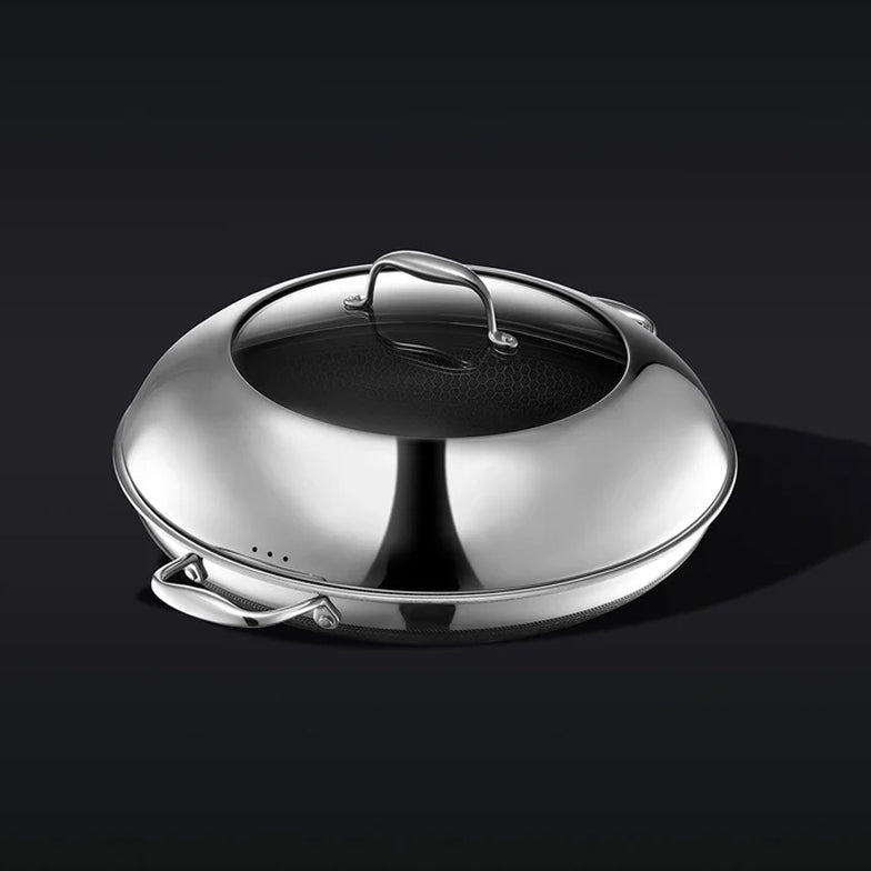 Hybrid Fry Pan with Lid, 14"