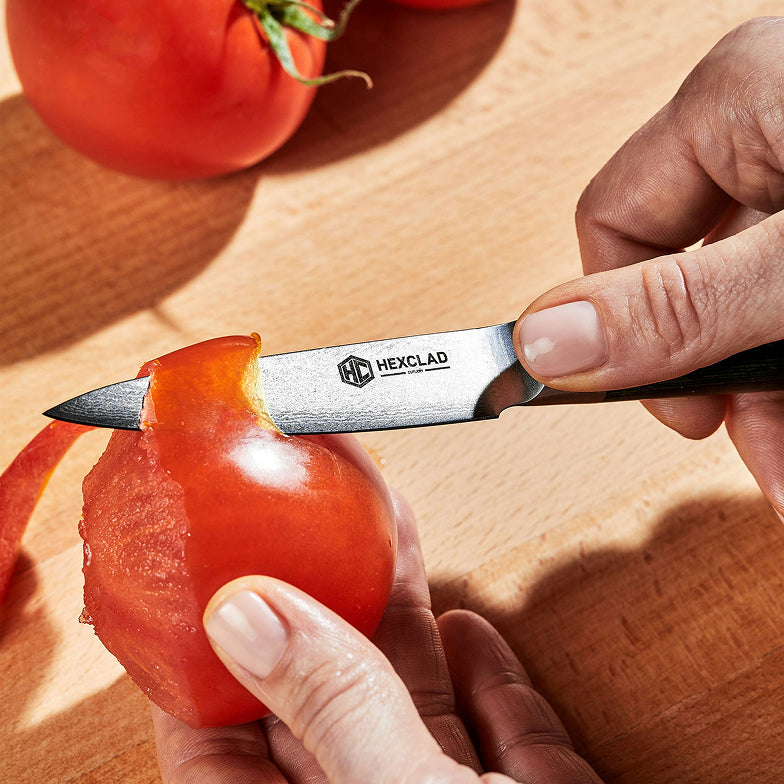 Damascus Steel Paring Knife, 3.5" (Espresso)