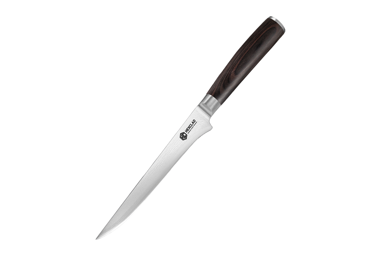 Damascus Steel Boning & Fillet Knife, 6" (Espresso)