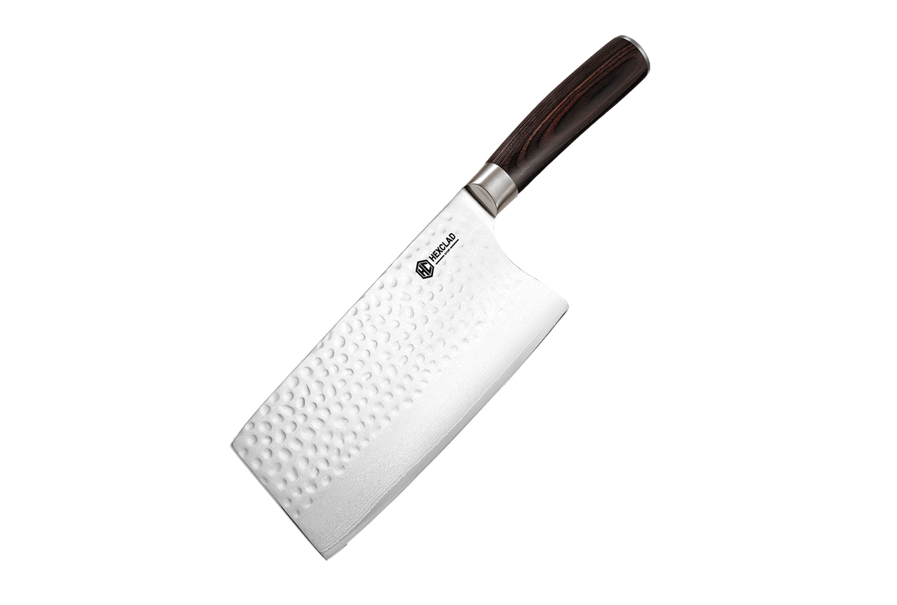 Damascus Steel Cleaver, 7" (Espresso)