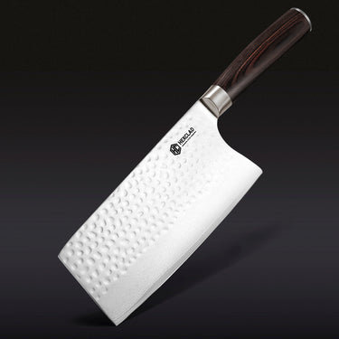 Damascus Steel Cleaver, 7" (Espresso)