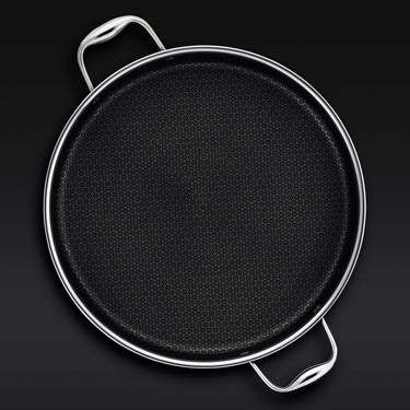 Hybrid Deep Sauté Pan/Chicken Fryer with Lid, 7-Qt