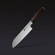 Damascus Steel Santoku Knife, 7" (Espresso)