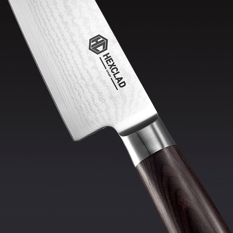 Damascus Steel Chef's Knife, 8" (Espresso)