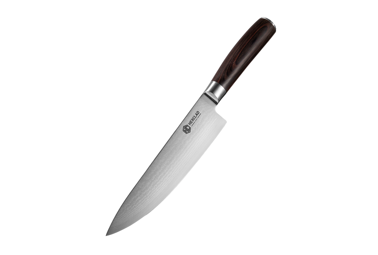 Damascus Steel Chef's Knife, 8" (Espresso)