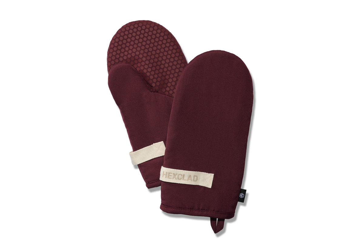 Eco Modern Oven Mitt Set - Crimson